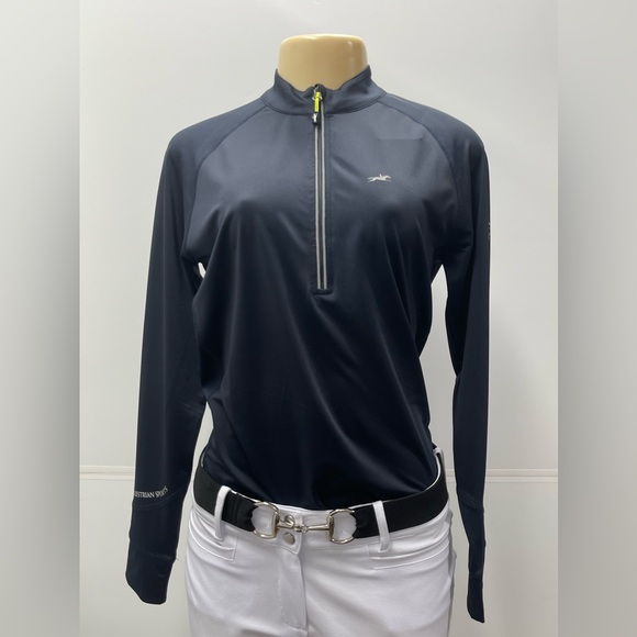 Equestrianian Show Shirt Schokemohle Sports Dark Blue - Picture 1 of 3